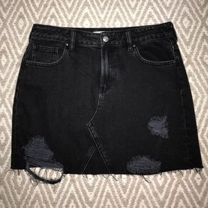 Black Denim Skirt - Pacsun